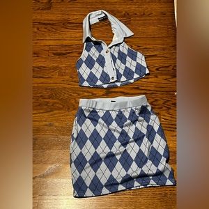 Shein Plaid Set
